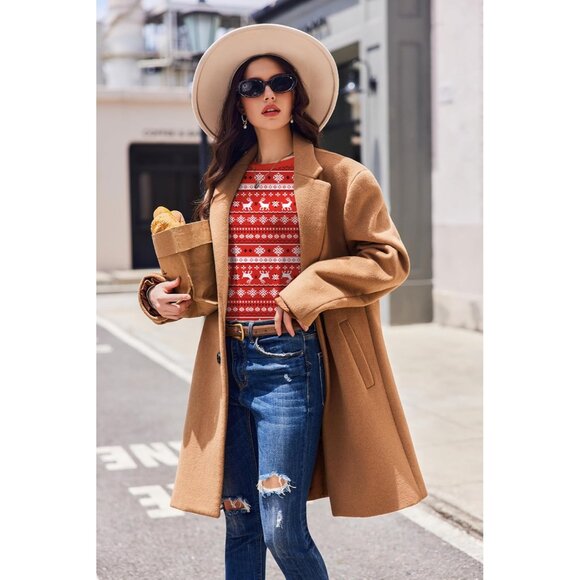 Womens Long Sleeve Shirt Polyester Spandex Crew Neck Casual Thermal XS-XXL - Picture 3 of 5